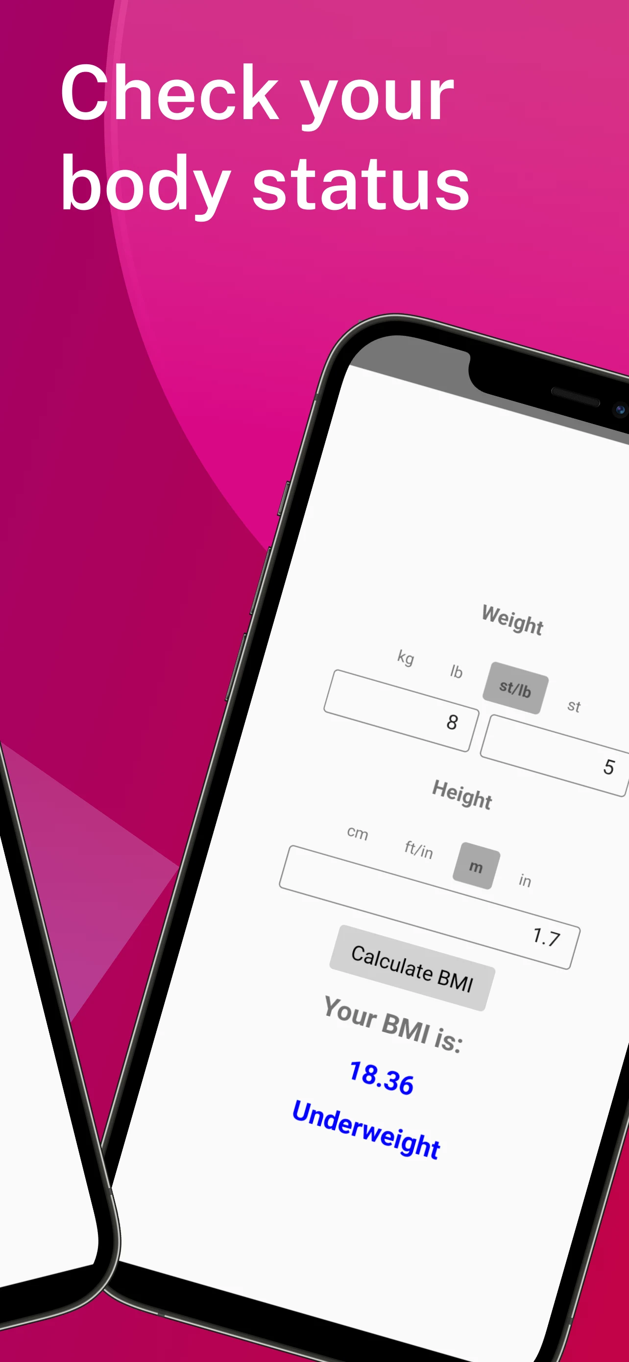 BMI Calculator screenshot